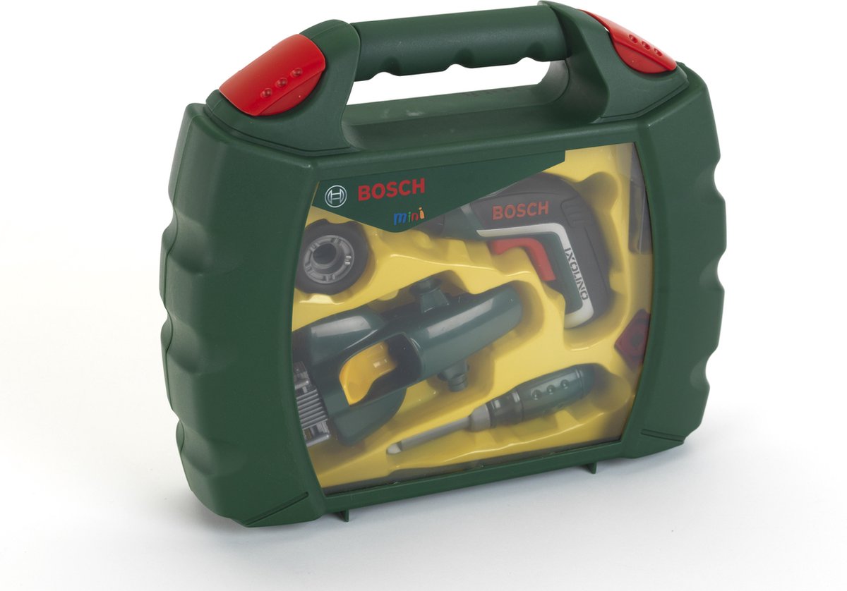 Klein gereedschapskoffer met auto Bosch Grand Prix - Groen