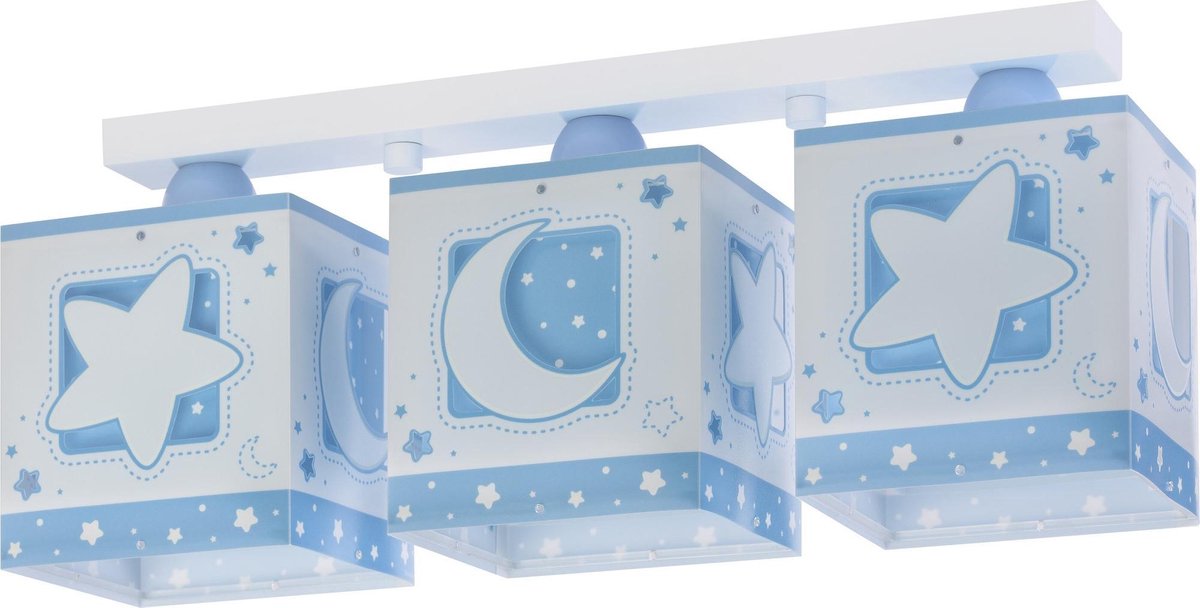 Dalber plafondlampen Moonlight 3 stuks 20 cm - Blauw