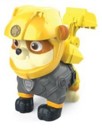 Nickelodeon speelfiguur Paw Patrol Rubble Hero Pup 19 cm - Geel