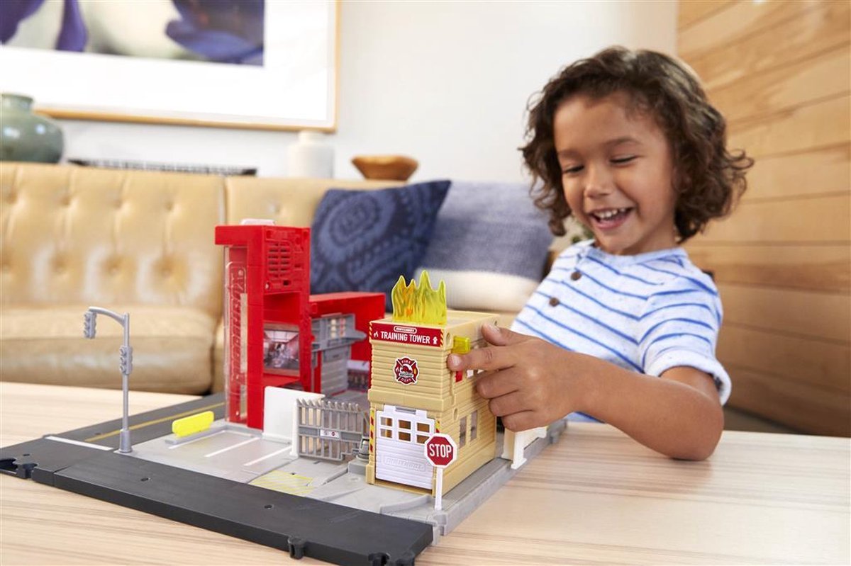 Mattel Matchbox brandweerkazerne Matchbox schaal 1:75 staal - Rood