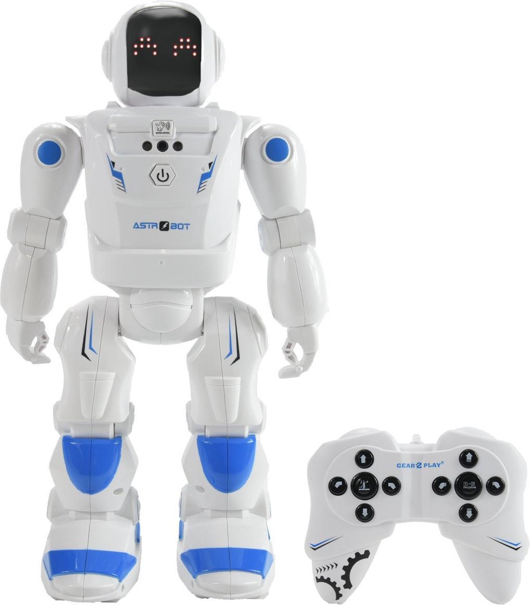 GEAR2PLAY robot RC Astro Bot junior 40 cm/blauw 2 delig - Wit