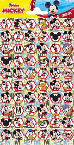 Funny Products stickers Mickey Mouse 20 x 10 cm papier 60 stuks