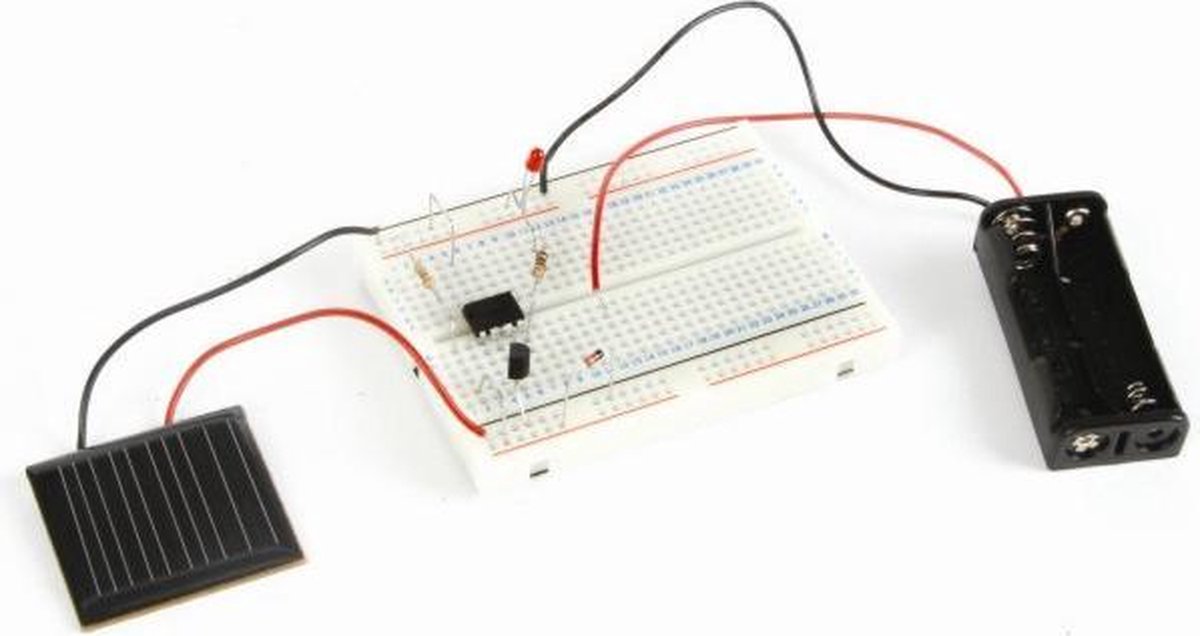 Velleman experimenteerkit op zonne energie 8 x 6 cm 9 delig - Zwart