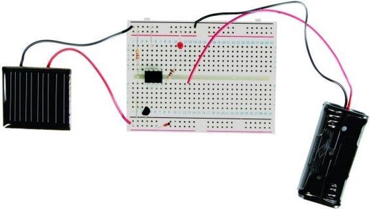 Velleman experimenteerkit op zonne energie 8 x 6 cm 9 delig - Zwart