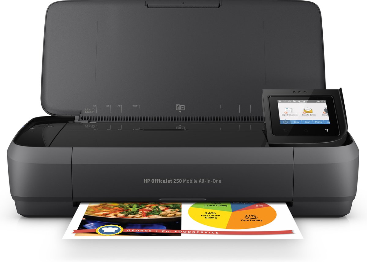 HP OfficeJet 250 Mobile Printer (CZ992A) - Negro