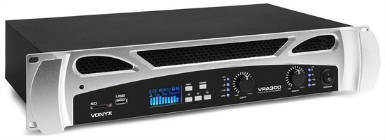 VONYX VPA300 2x 150W versterker / mediaplayer met Bluetooth