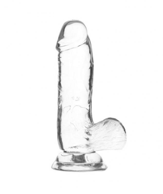 Addiction Crystal - Transparante Dildo - 15 cm