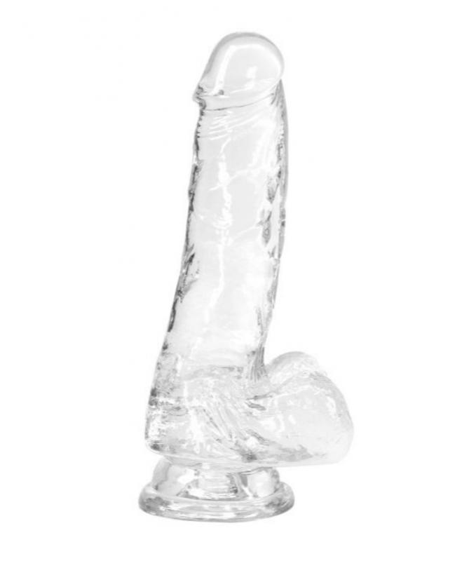 Addiction Crystal - Transparante Dildo - 18 cm