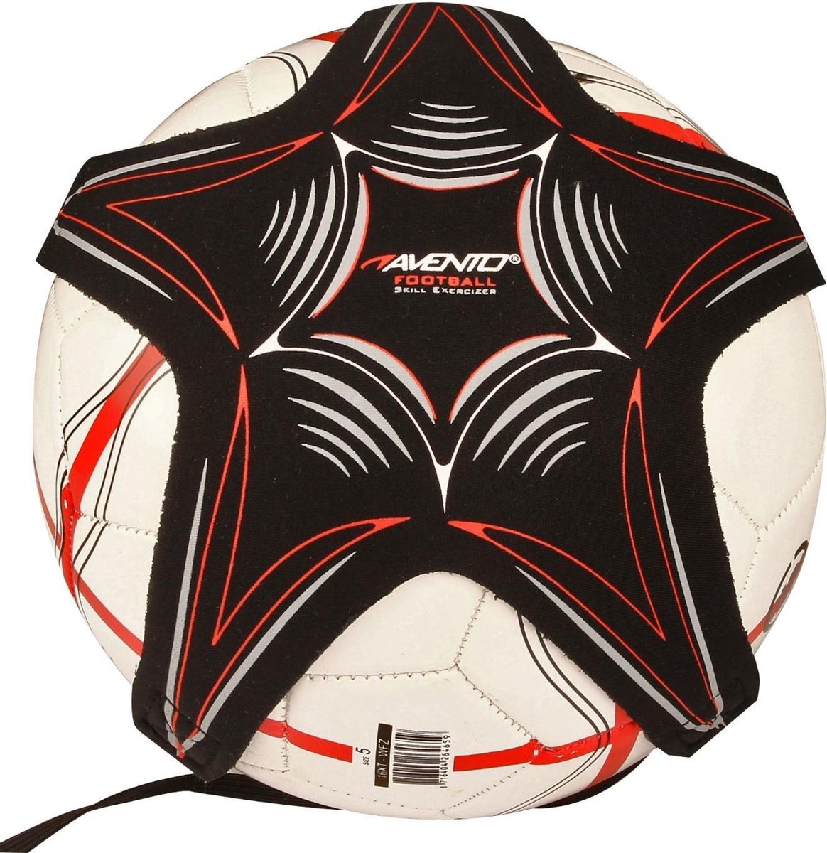 Avento Voetbalvaardigheidstrainer/Grijs/Rood - Zwart