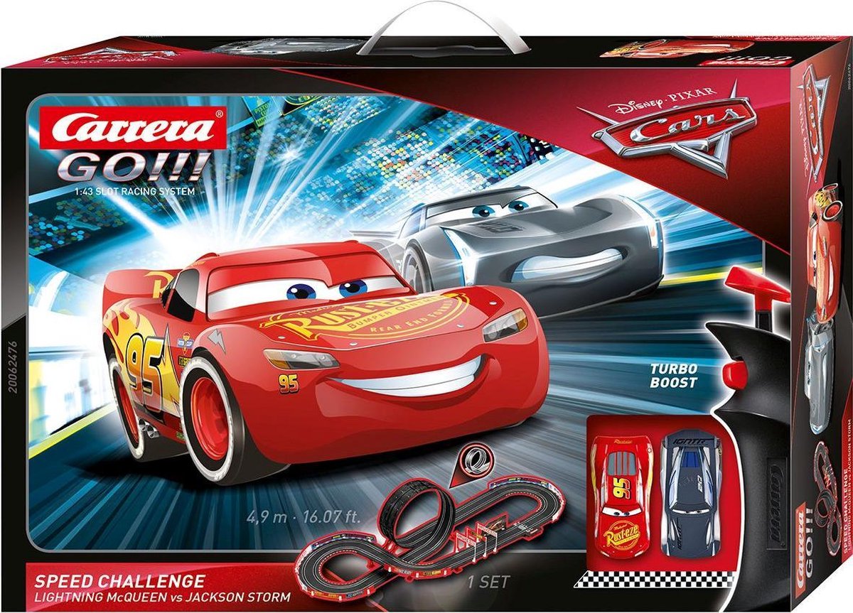 Carrera Go!! racebaanset Disney·Pixar Cars Speed Challenge 490 cm - Zwart