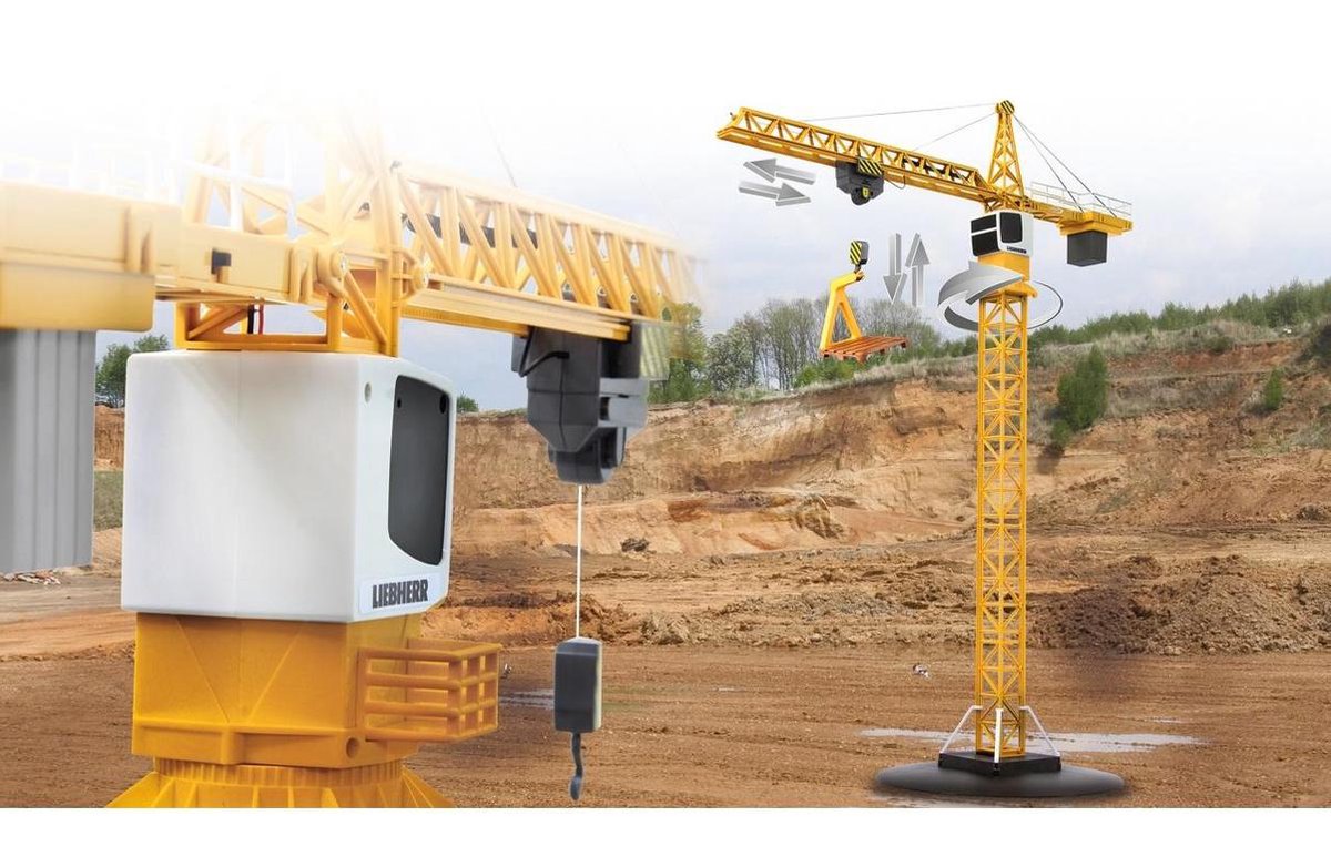 Jamara torenkraan Liebherr 100 cm jongens 2,4 GHz - Geel