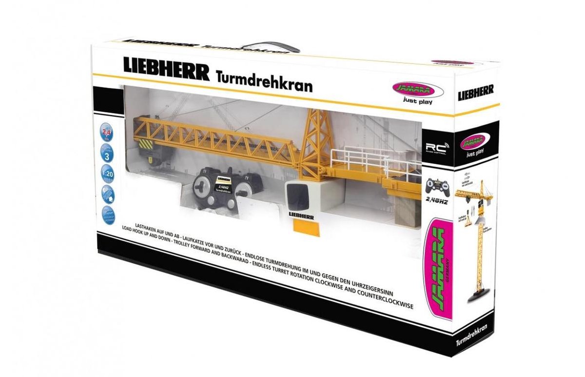 Jamara torenkraan Liebherr 100 cm jongens 2,4 GHz - Geel