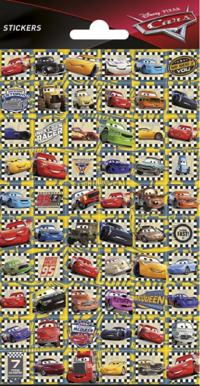 Disney stickervel Cars jongens papier 60 stuks