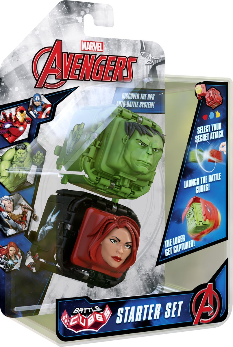 Marvel battle cubes Hulk Vs Black Widow jongens 2 delig