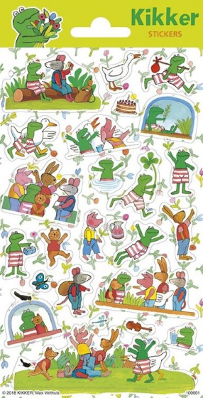 Top1Toys Funny Products stickervel Kikker & Vriendjes junior papier 25 stuks