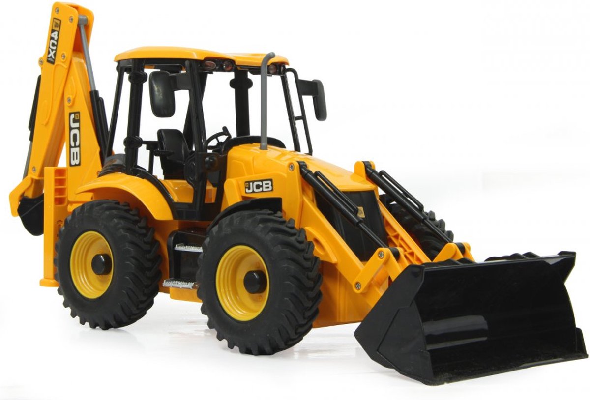 Jamara graafmachine JCB backhoe loader 40 x 61 x 14 cm - Geel