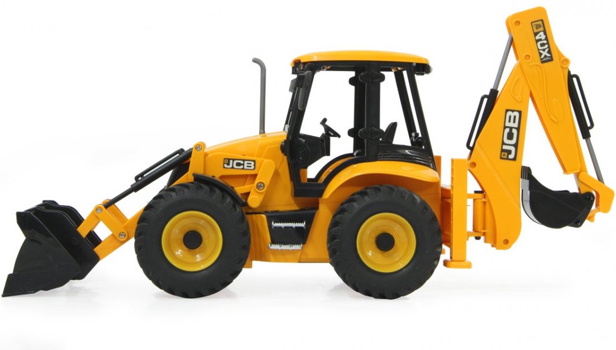 Jamara graafmachine JCB backhoe loader 40 x 61 x 14 cm - Geel