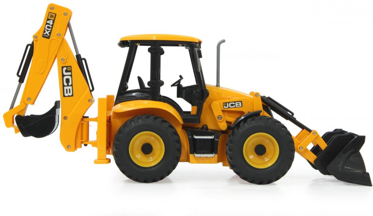 Jamara graafmachine JCB backhoe loader 40 x 61 x 14 cm - Geel
