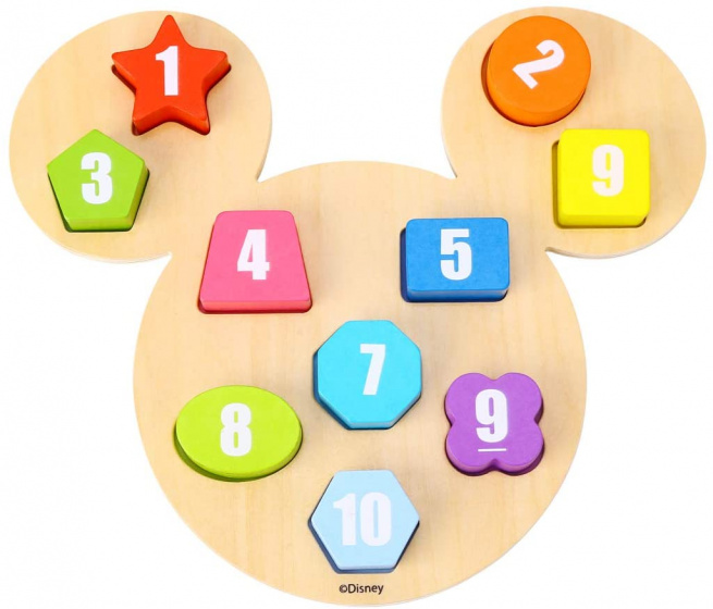 Disney vormenpuzzel Mickey Mouse junior 9 x 12 cm 11 delig