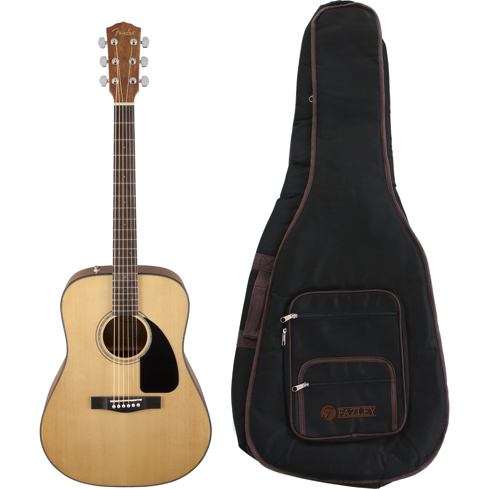 Fender CD-60 V3 Natural WN Dreadnought westerngitaar + gigbag