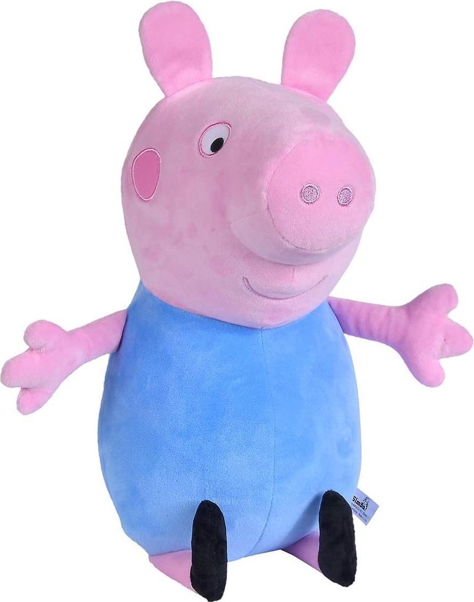 Simba knuffel Peppa Pig George junior 31 cm pluche/blauw - Rosa