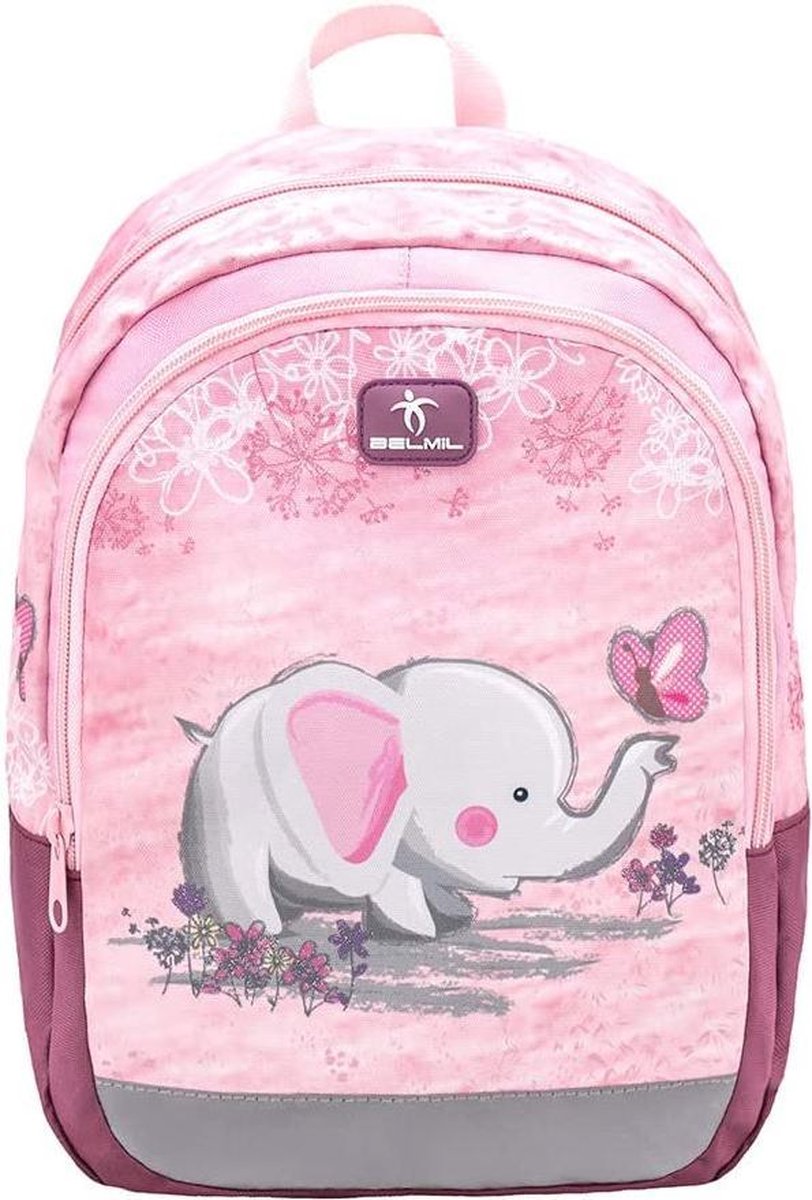 Belmil rugzak met olifant junior 12 liter polyester - Roze