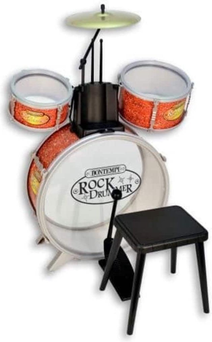 Made in china Bontempi drumstel RockDrummer 6 delig - Oranje