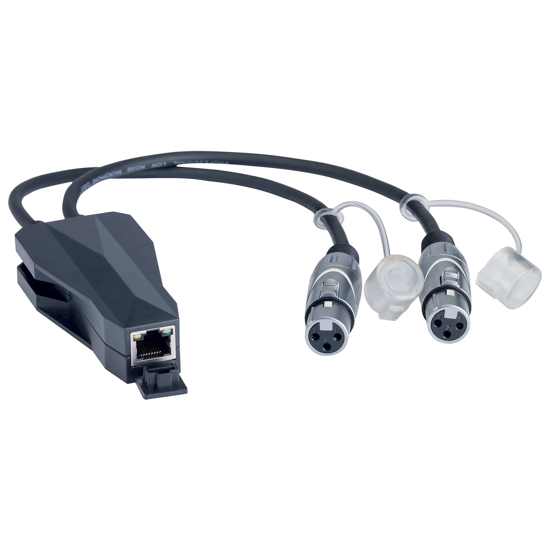 Audiophony ConvD2in Dante converter 2x vrouwelijke XLR 3-polig - RJ45