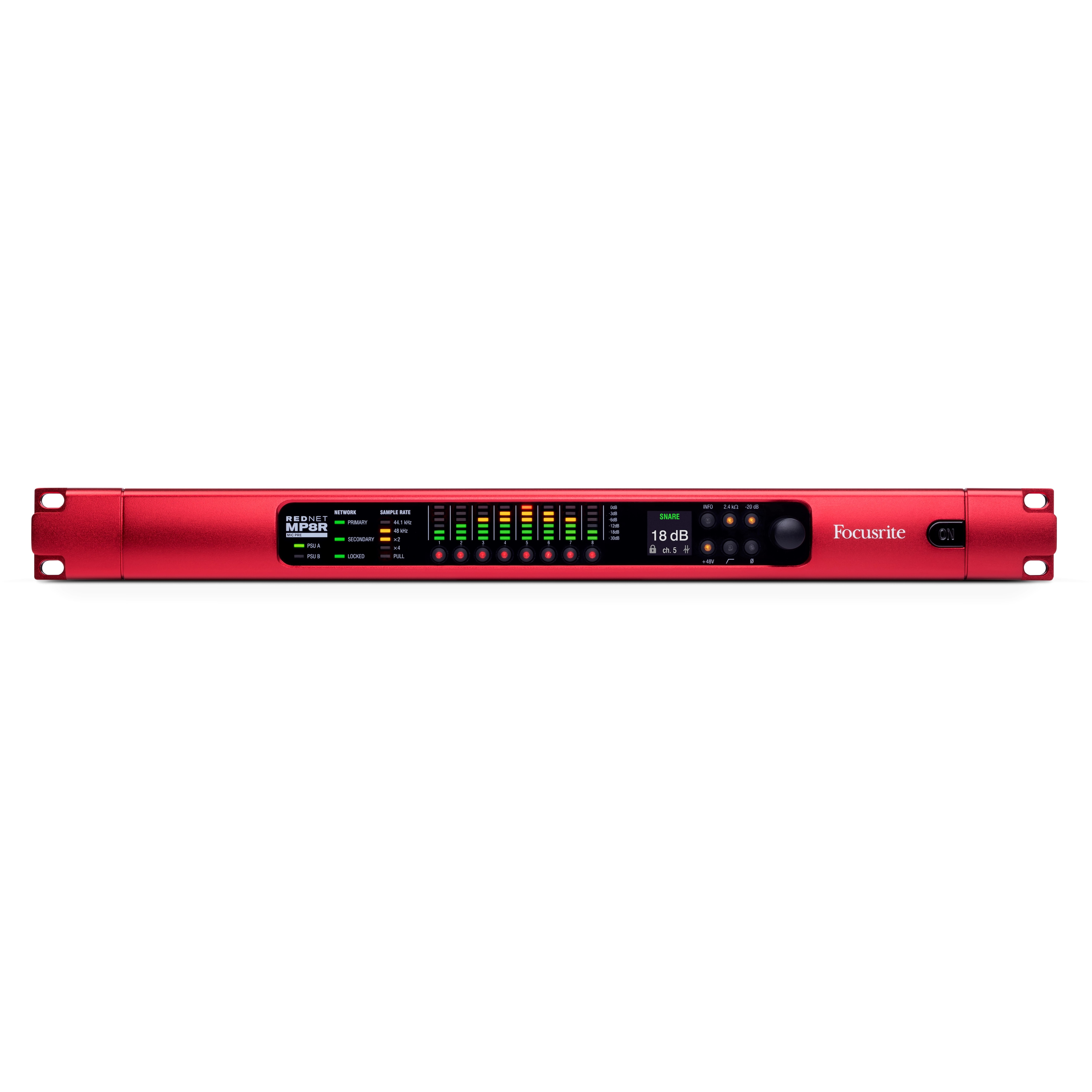 RedNet MP8R 8-kanaals XLR Dante converter