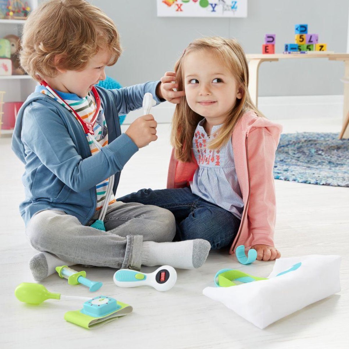 Fisher Price dokterstas 7 delig - Wit