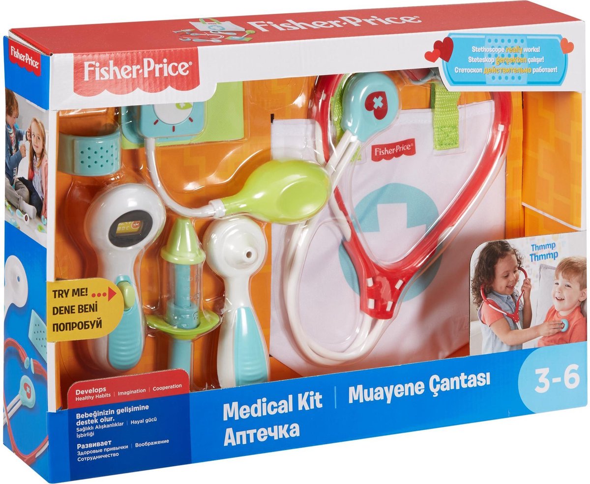 Fisher Price dokterstas 7 delig - Wit