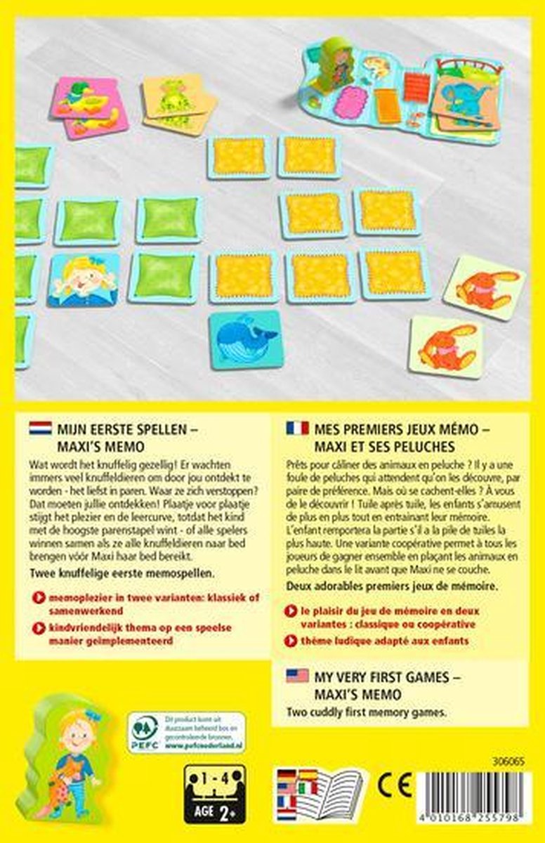 HABA denkspel Mijn eerste spellen Maxi's memo junior (NL)