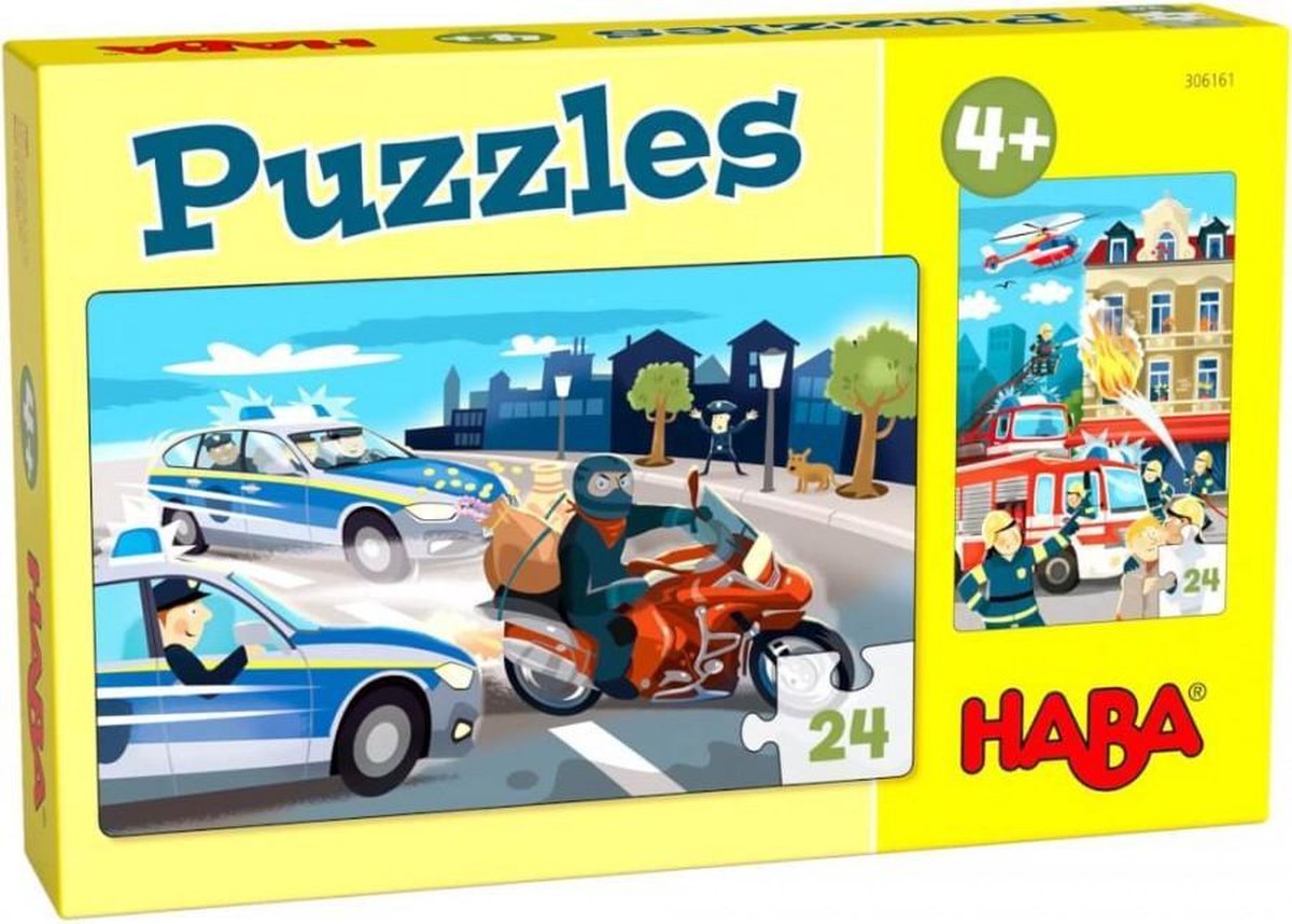 HABA legpuzzel Puzzels in actie junior karton 2 x 24 stukjes