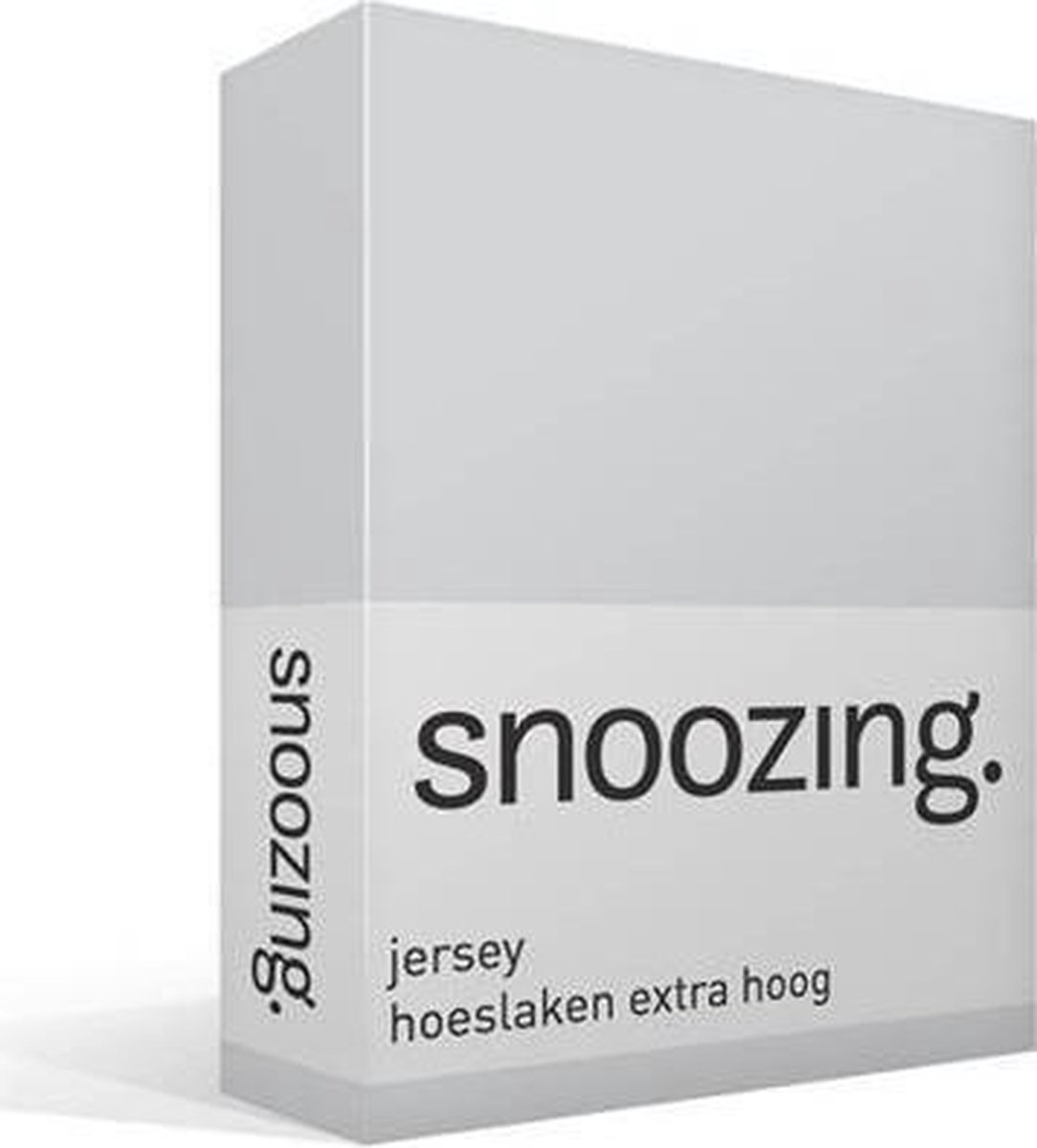 Snoozing - Hoeslaken - Extra Hoog - Jersey - 160x200 - - Grijs