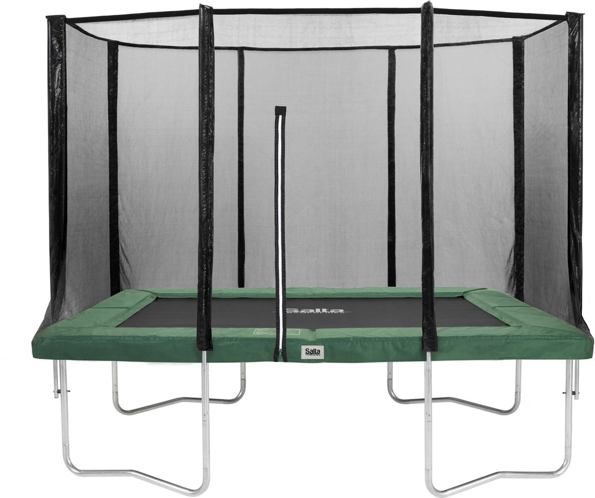 Salta Combo Trampoline Met Veiligheidsnet Rechthoekig - 153 X 213 Cm - - Groen