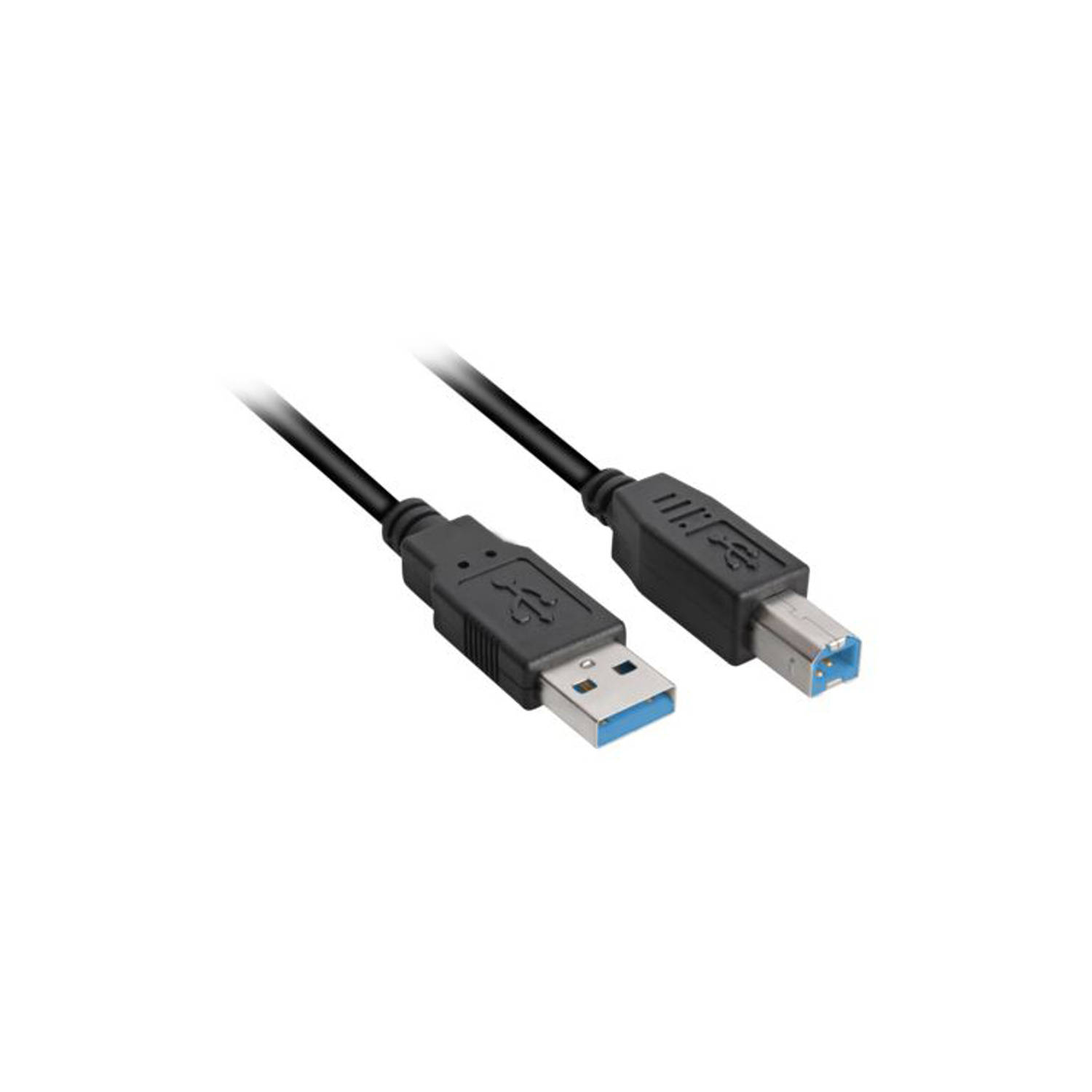 Sharkoon Usb 3.0 Kabel, Usb-a > Usb-b - Zwart