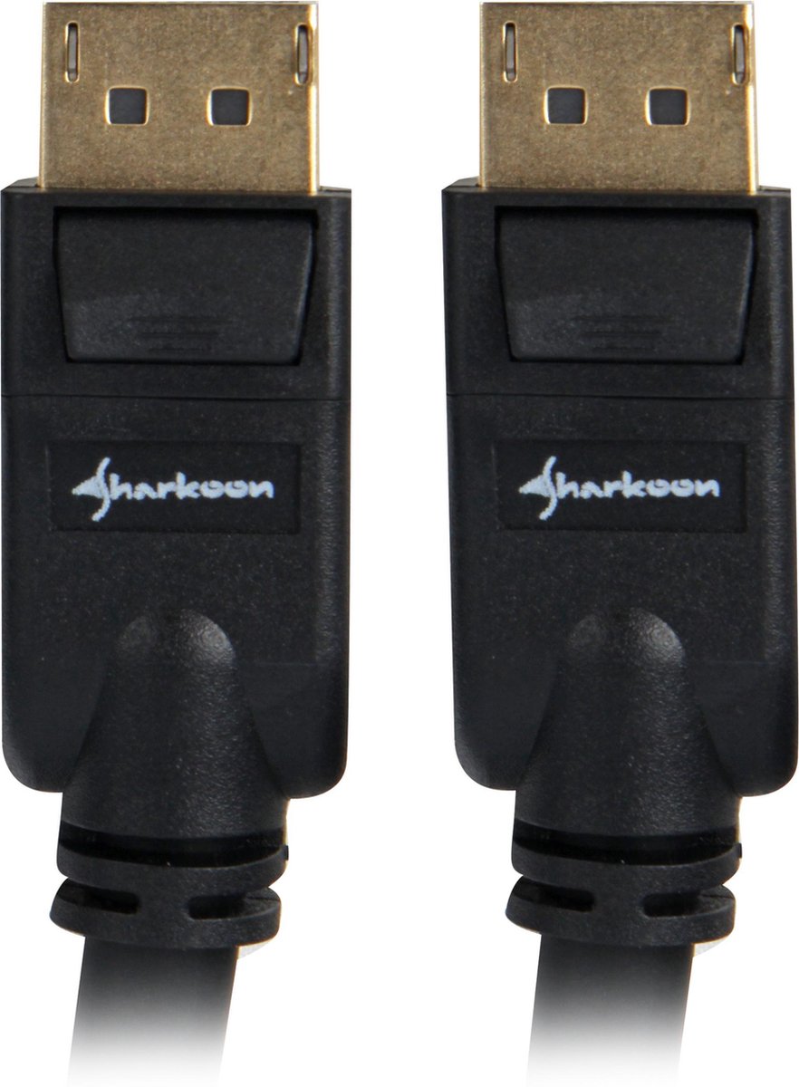 Sharkoon Displayport 1.3 Kabel, 1 M - Zwart