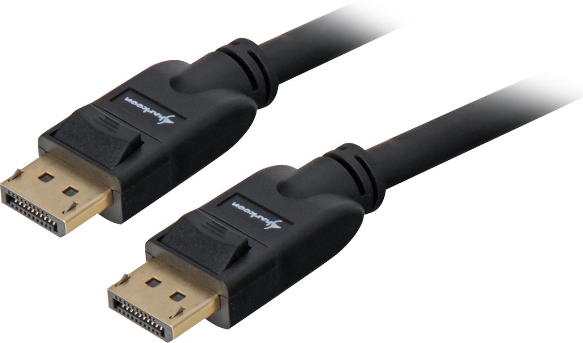 Sharkoon Displayport 1.3 Kabel, 1 M - Zwart