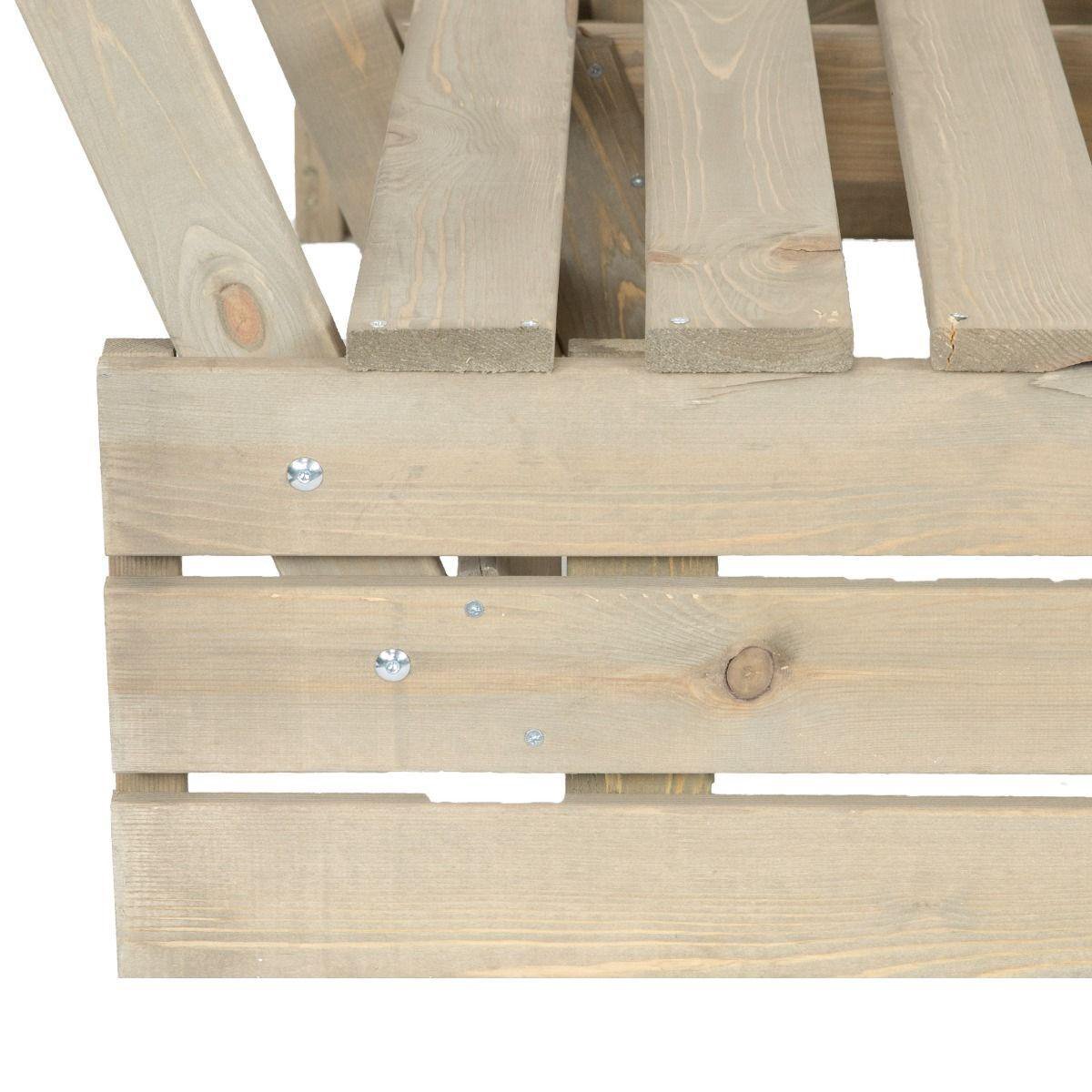 2L Home & Garden Palletbank Greywash - - Grijs