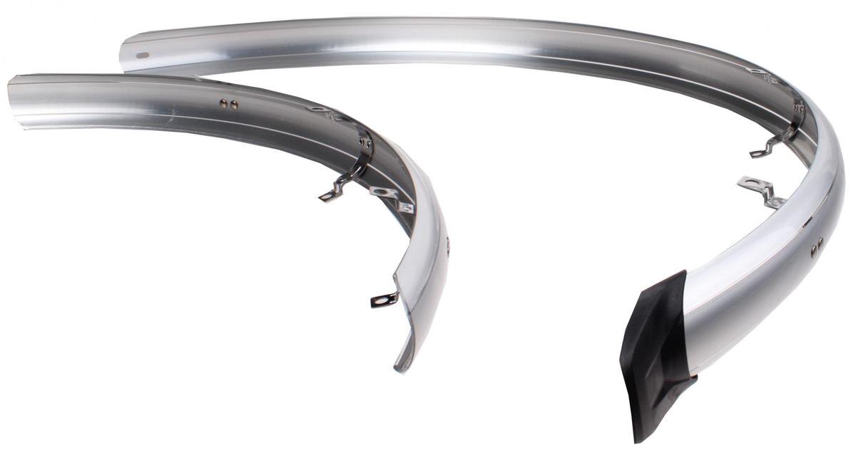 Eurofender Spatbordenset Rapido 46 Mm - 28 Inch Kunststof Zilver - Silver