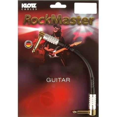 Klotz MJPC20 Rockmaster patchkabel 6.35 mm 2p jack haaks 0.2 meter