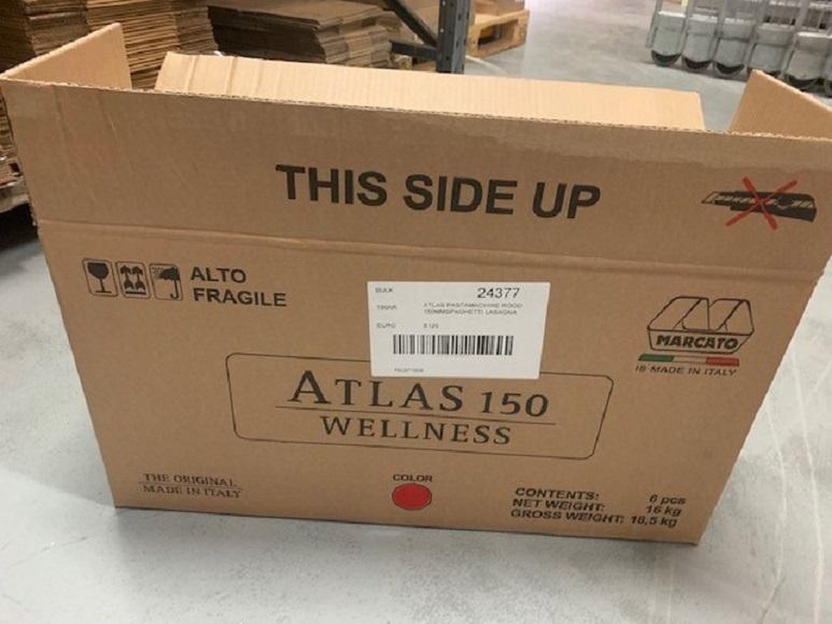 Marcato Atlas 150 Wellness Pastamachine - - Rood