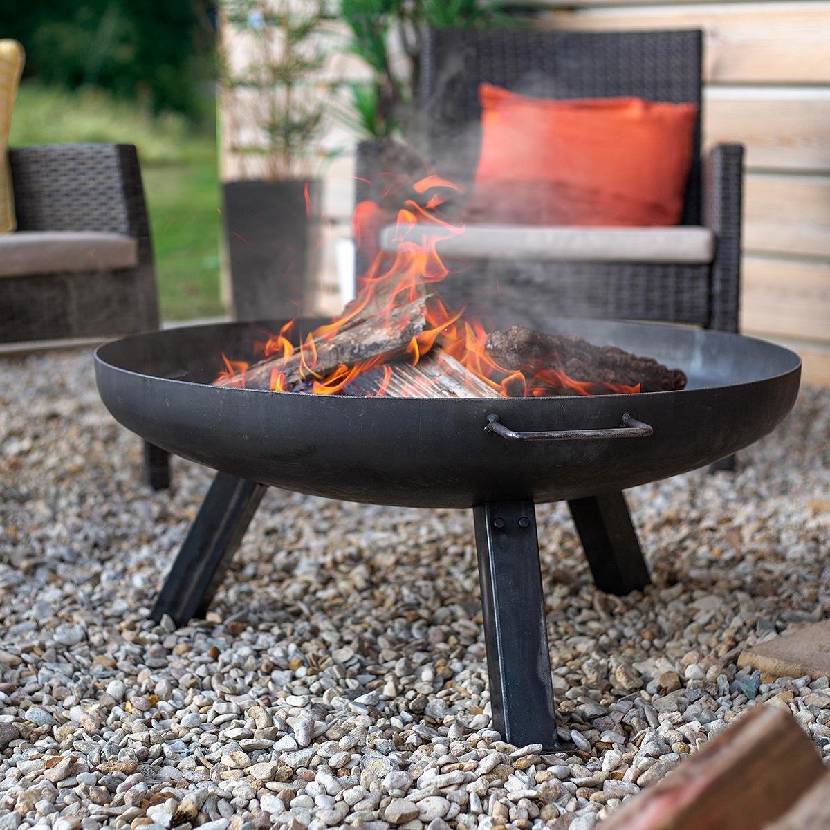 La Hacienda Vuurschaal Pittsburgh Medium (Ø 80 Cm) - Zwart