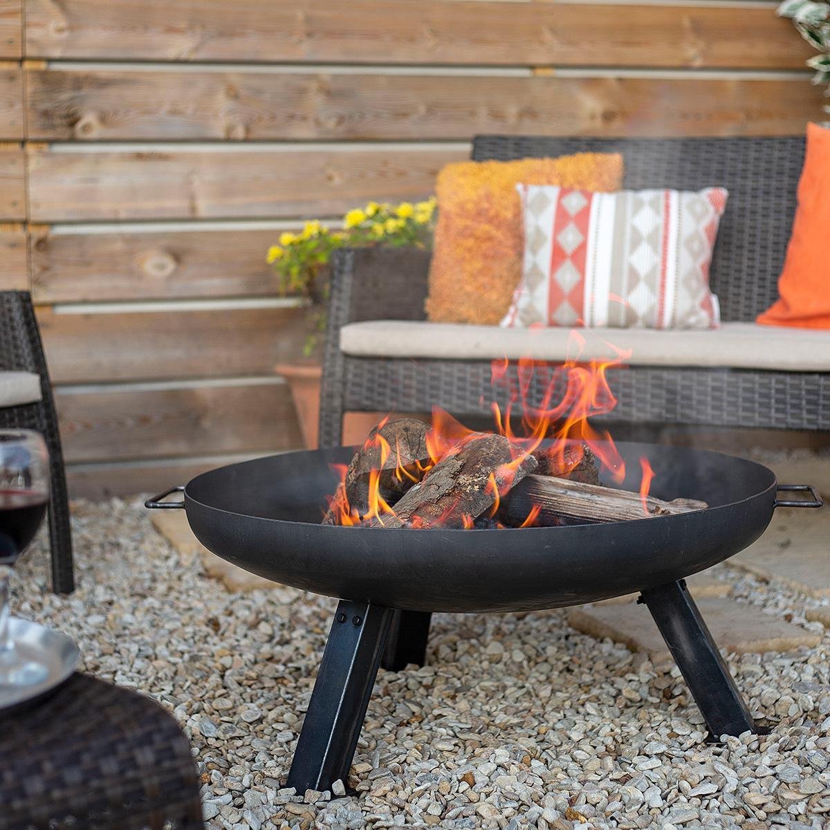 La Hacienda Vuurschaal Pittsburgh Medium (Ø 80 Cm) - Zwart