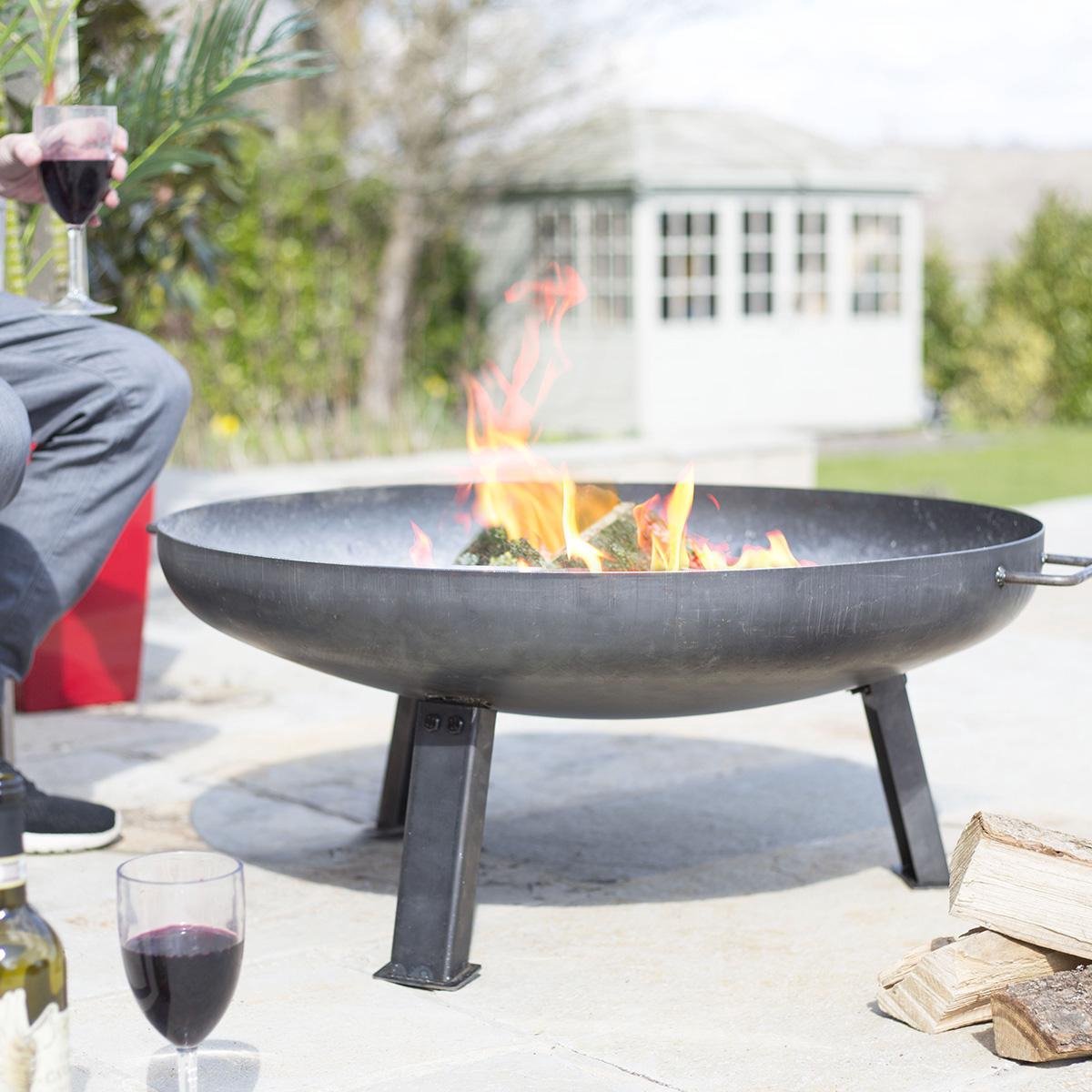 La Hacienda Vuurschaal Pittsburgh Medium (Ø 80 Cm) - Zwart