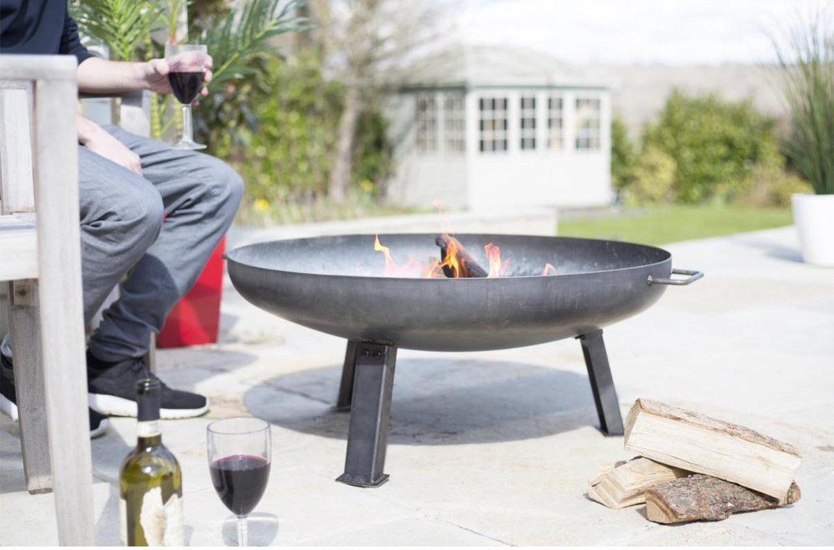 La Hacienda Vuurschaal Pittsburgh Medium (Ø 80 Cm) - Zwart