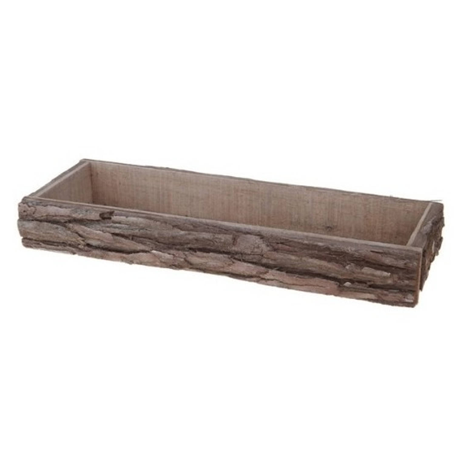 Kaarsenbord/plateau Boomstam Berkenhout 39 X 15 Cm Rechthoekig - Dienblad - Woonaccessoires/woondecoraties - Bruin