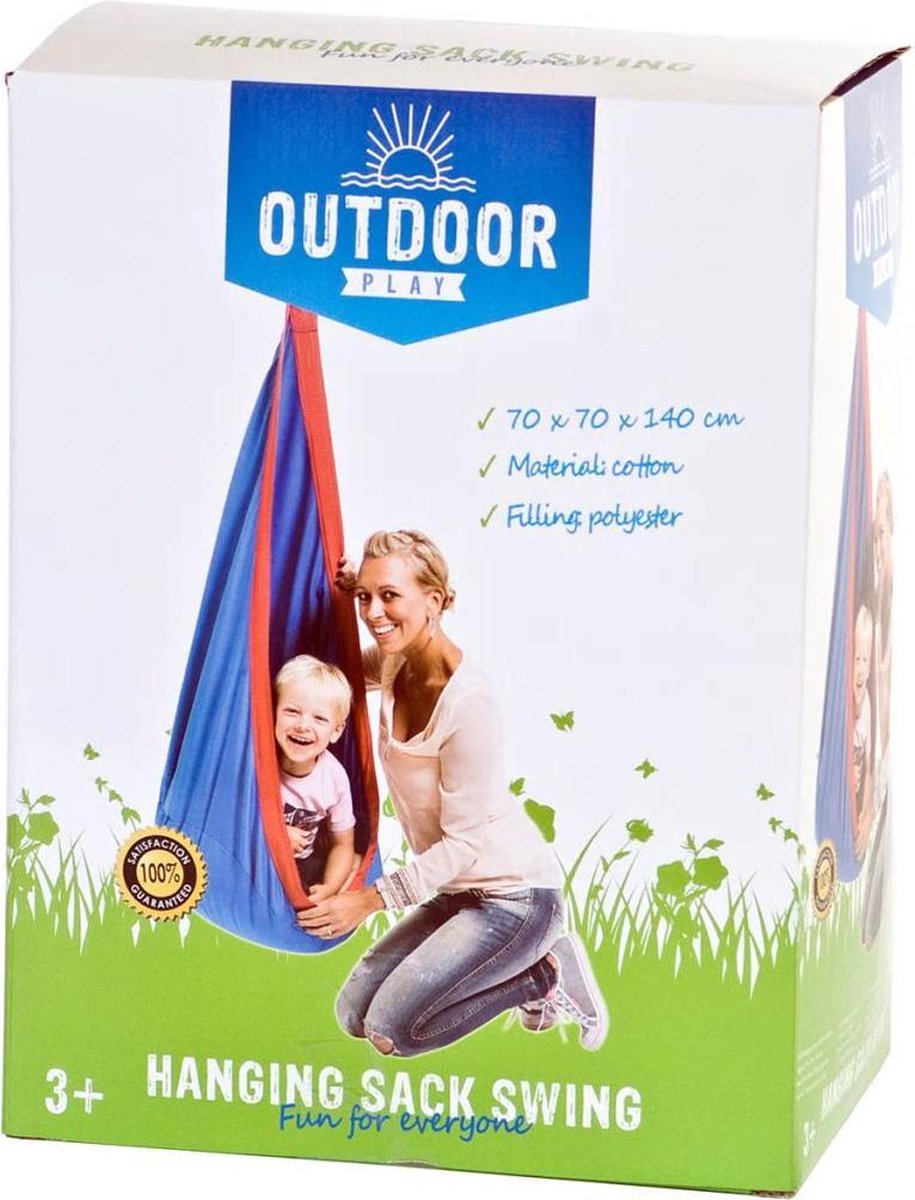 Diversen Outdoor Play Schommel Zitzak - Blauw