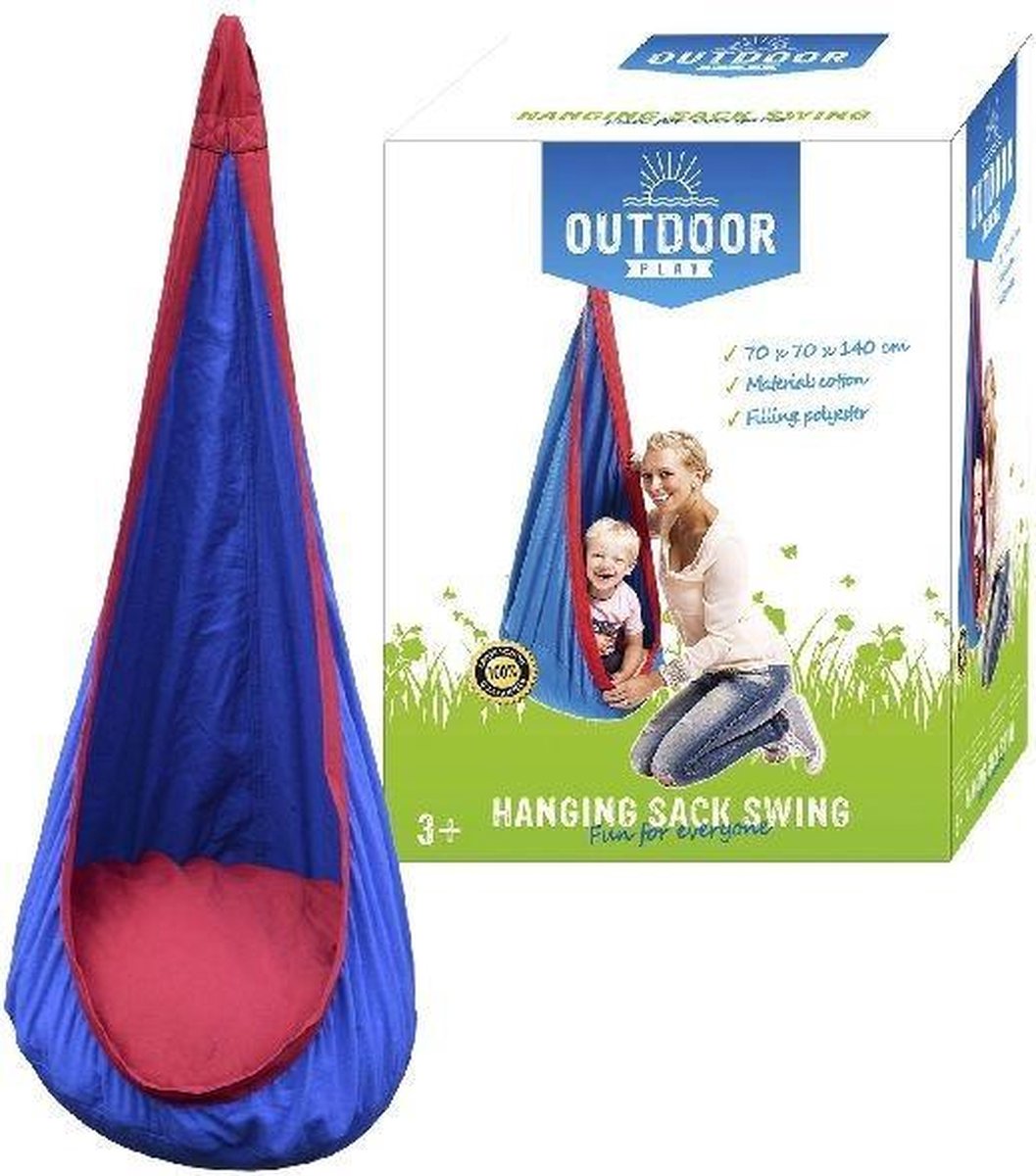 Diversen Outdoor Play Schommel Zitzak - Blauw