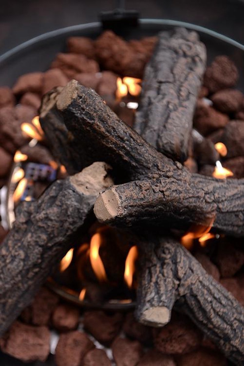 Cozy Living Sfeerhaard Barrel / Ø60xh62 Cm - Zwart